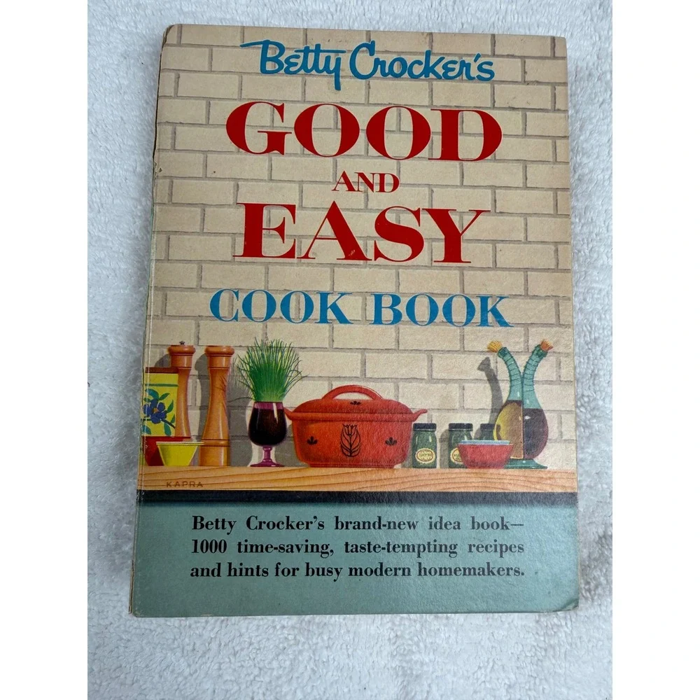 Betty Crocker Good and Easy Cook Book 1954 First Edition 4th printing spiral